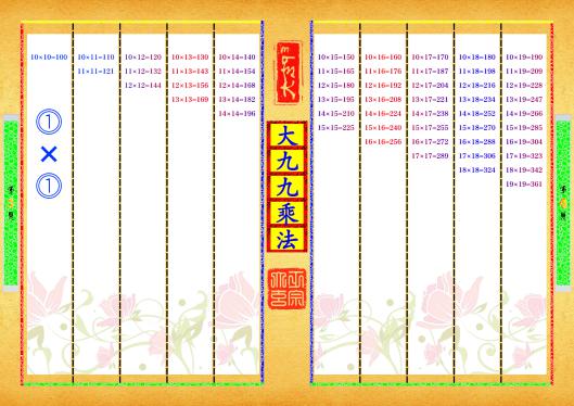 《大九九乘法》第【3-4】页