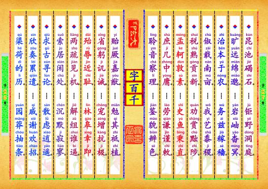 《字百千》第【27-28】页