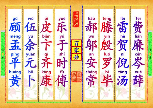《百家姓》第【5-6】页