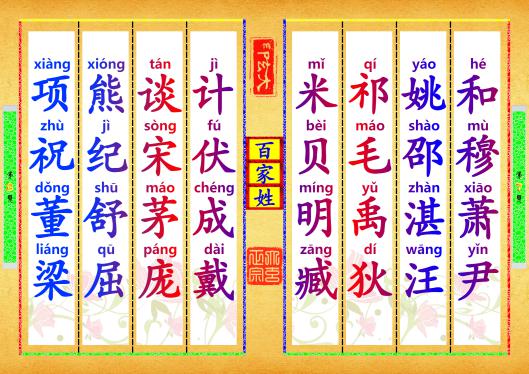 《百家姓》第【7-8】页