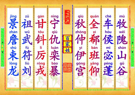 《百家姓》第【15-16】页