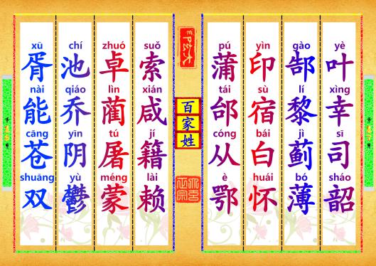 《百家姓》第【17-18】页